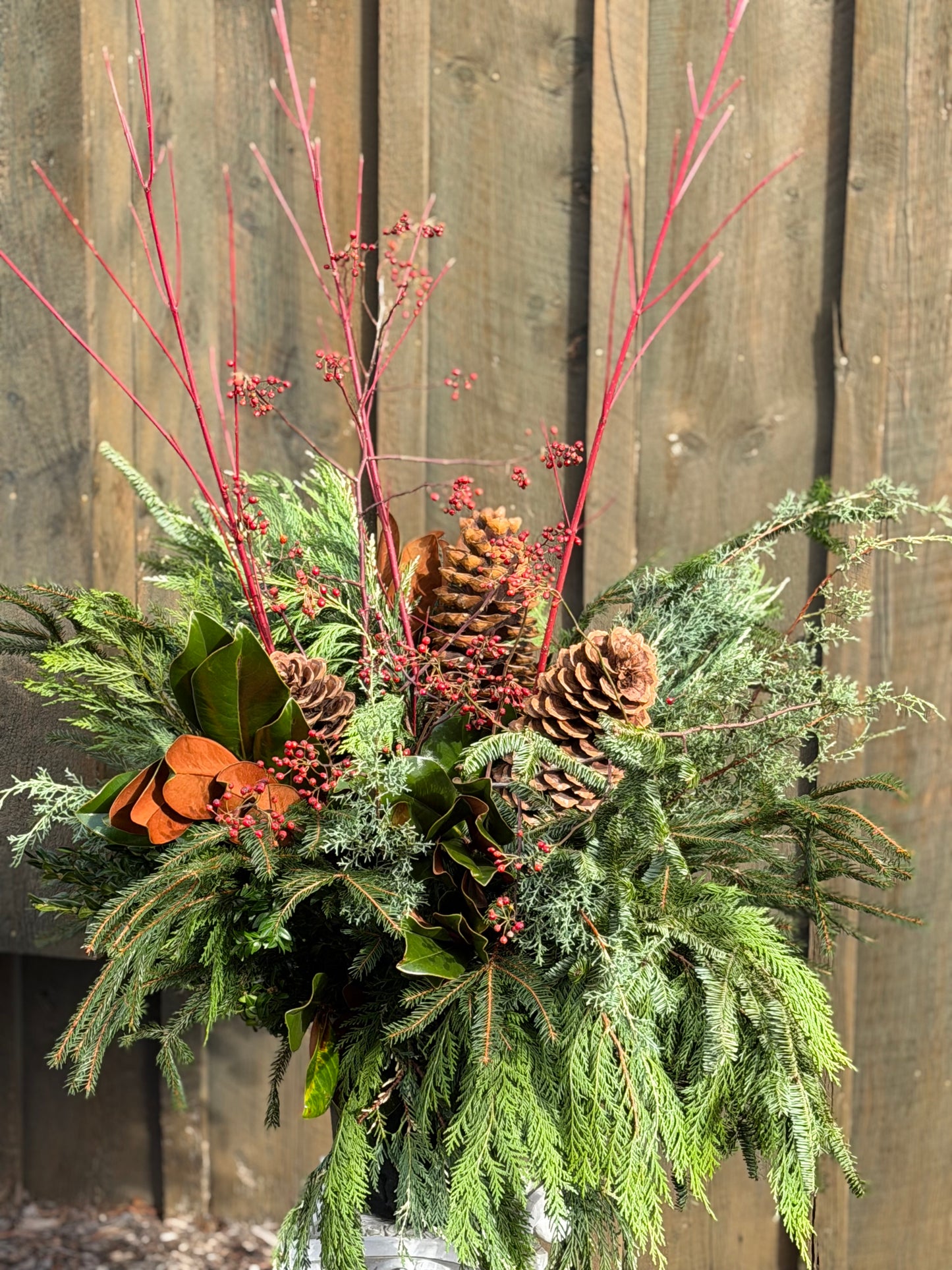 Holiday Porch Pot