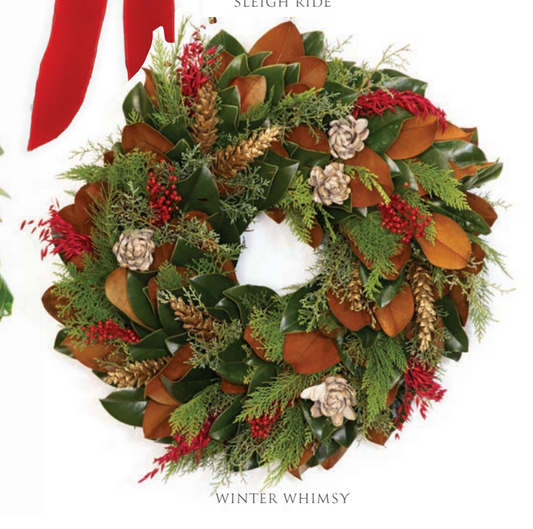 Little Gem and Berries Wreath 28"